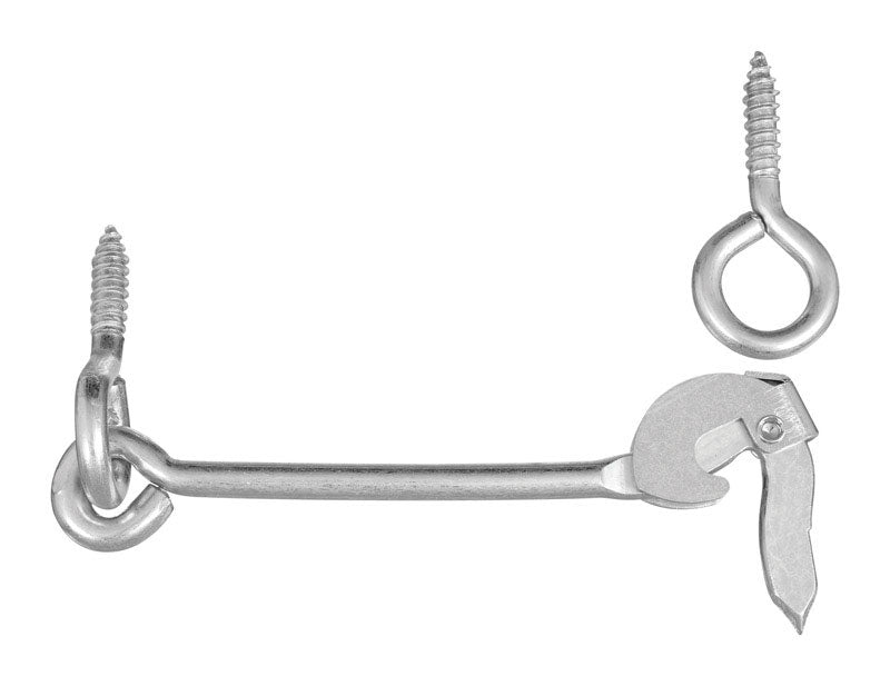 NATIONAL HARDWARE - National Hardware Zinc-Plated Silver Steel 6 in. L Safety Gate Hook 1 pk
