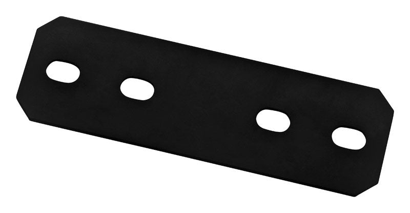 NATIONAL HARDWARE - National Hardware 9.5 in. H X 1/8 in. W X 3 in. L Black Steel Mending Plate