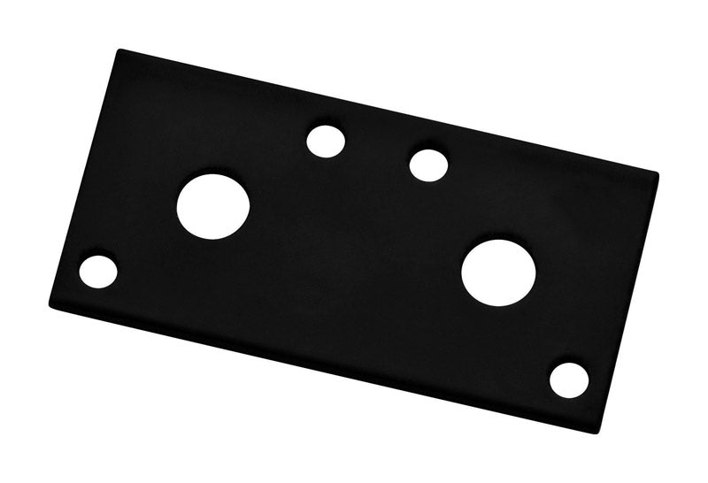 NATIONAL HARDWARE - National Hardware 3 in. H X 1/8 in. W X 1.3 in. L Black Steel Mending Plate