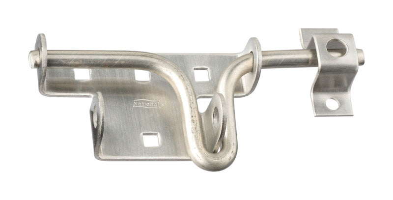NATIONAL HARDWARE - National Hardware 3 in. H X 6 in. L Stainless Steel Sliding Bolt Door/Gate Latch