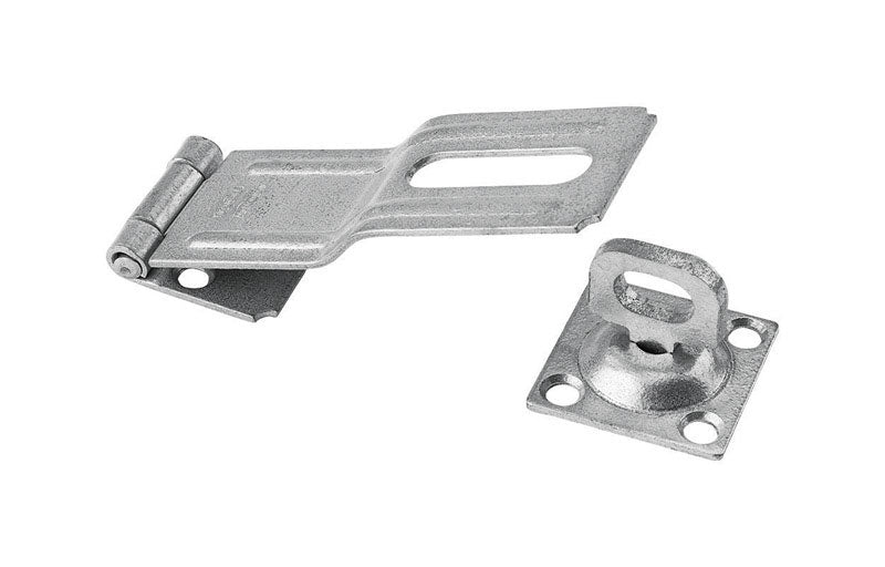 NATIONAL HARDWARE - National Hardware Galvanized Brass/Steel 4-1/2 in. L Swivel Staple Hasp 1 pk