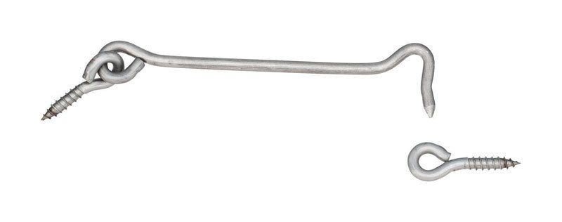 NATIONAL HARDWARE - National Hardware Silver Stainless Steel 6 in. L Hook and Eye 1 pk - Case of 3