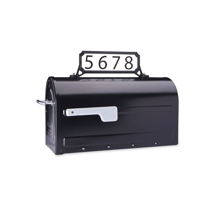 ARCHITECTURAL MAILBOXES - Architectural Mailboxes Black Plastic Manhattan Mailbox Name/Address Kit