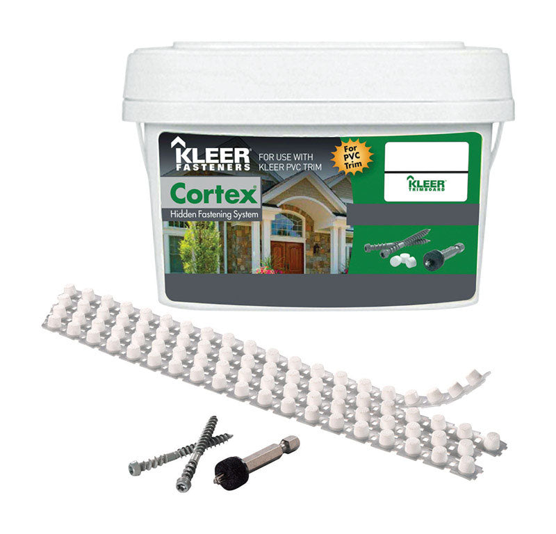 KLEER - Kleer Cortex No. 7 X 2.75 in. L Hex Drive Hex Head Trim Screws with Plugs [KFS50GN]