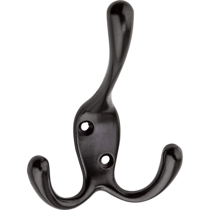 NATIONAL HARDWARE - National Hardware Oil Rubbed Bronze Black Zinc 3-15/16 in. L Triple Hook 1 pk - Case of 5