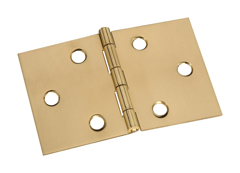 NATIONAL HARDWARE - National Hardware Polished Brass Hinge 2 in. 3-1/16 in. 1 pk - Case of 5