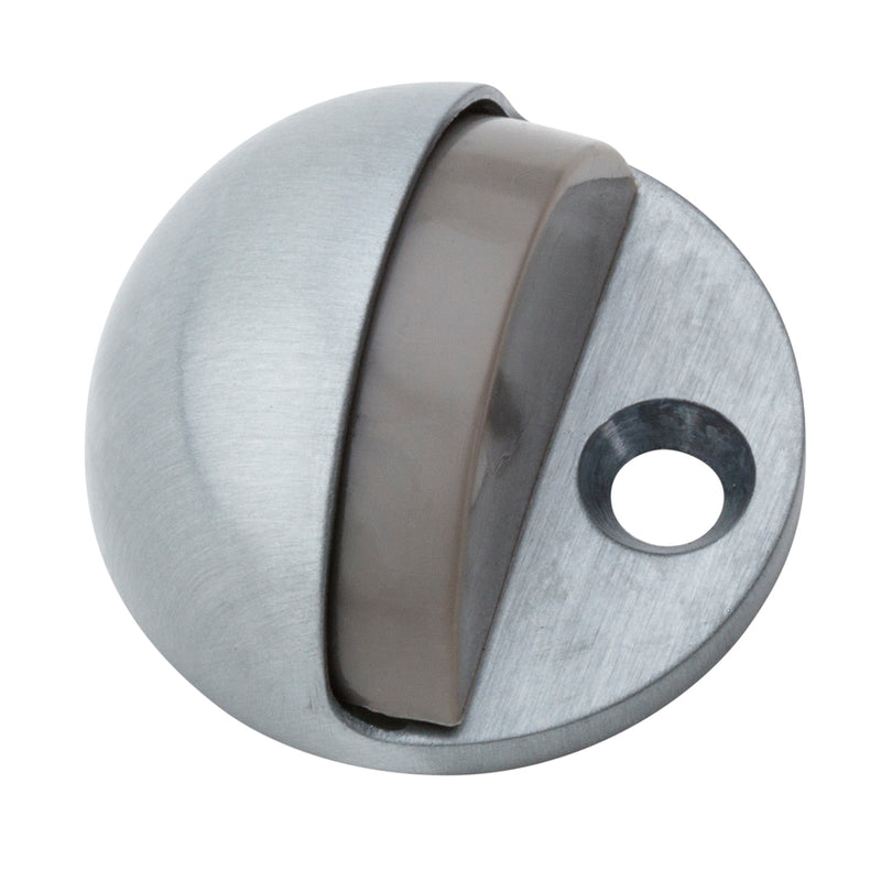 NATIONAL HARDWARE - National Hardware Zinc Satin Chrome Silver Door Stop Mounts to floor 1.75 in. - Case of 5
