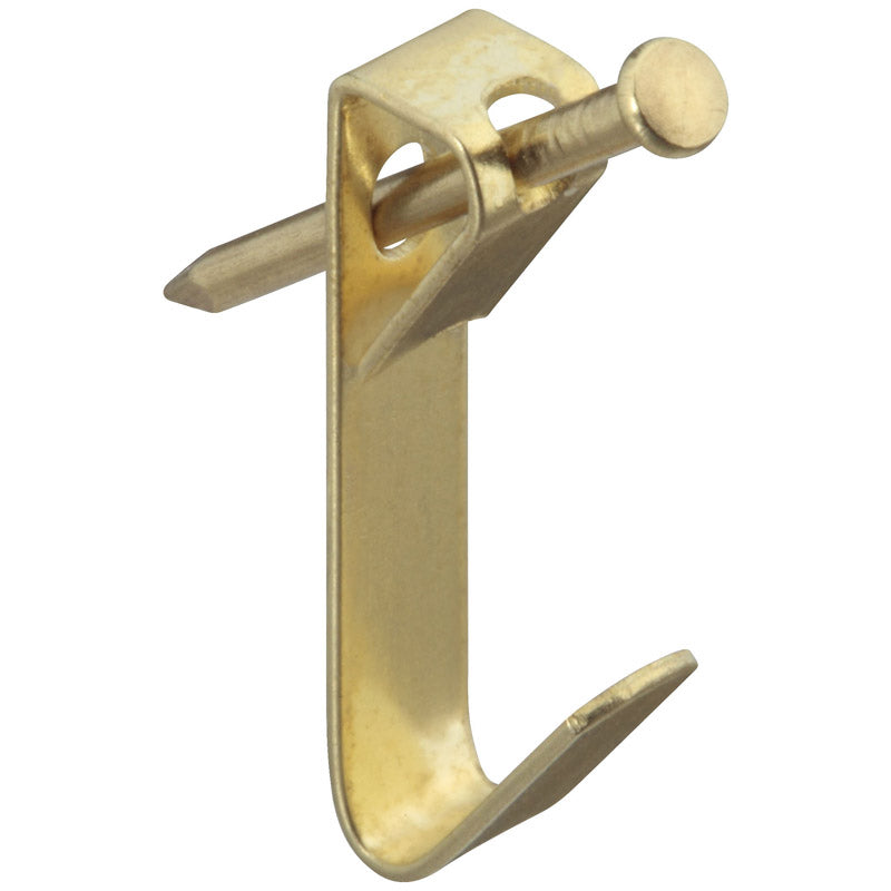 NATIONAL HARDWARE - National Hardware Brass-Plated Picture Hanger 10 lb 10 pk - Case of 5