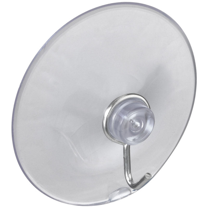 NATIONAL HARDWARE - National Hardware 2-5/16 in. L Clear Metal/Plastic Large Suction Hook 2 lb. cap. 1 pk - Case of 5