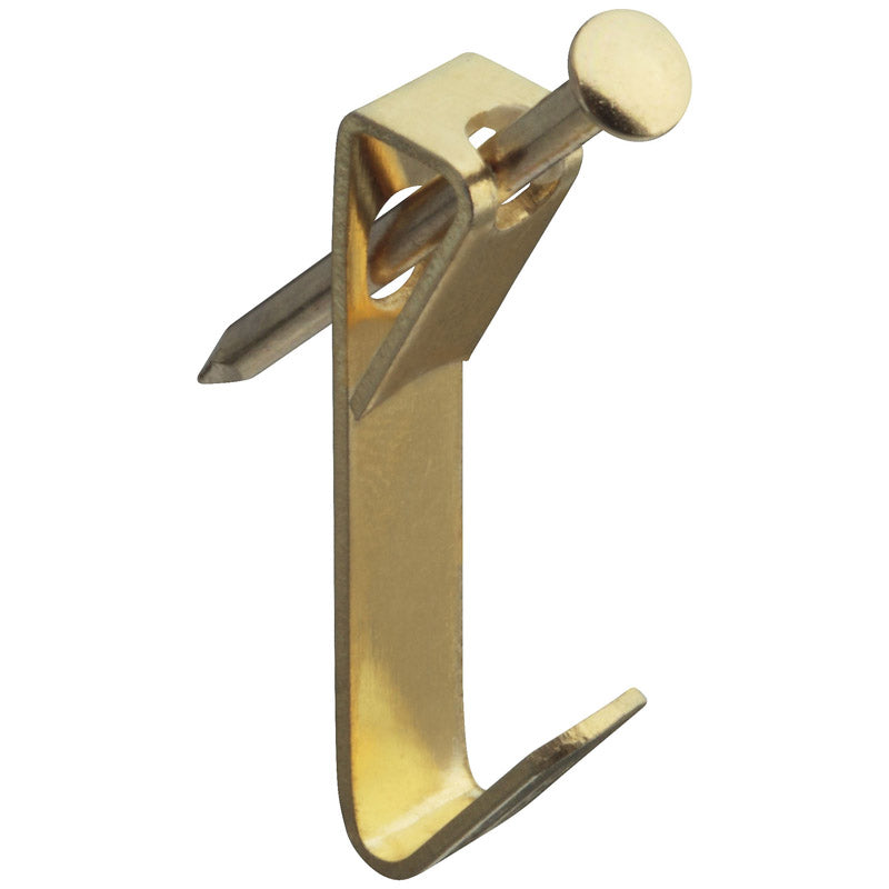 NATIONAL HARDWARE - National Hardware Brass-Plated Picture Hanger 50 lb 4 pk - Case of 5