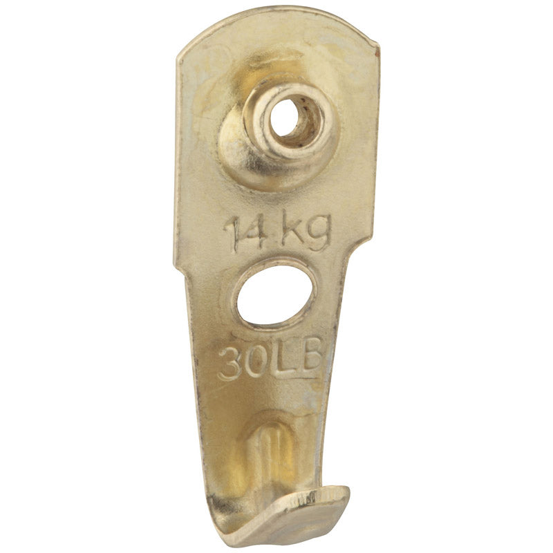 NATIONAL HARDWARE - National Hardware Brass-Plated Picture Hanger 30 lb 4 pk - Case of 5