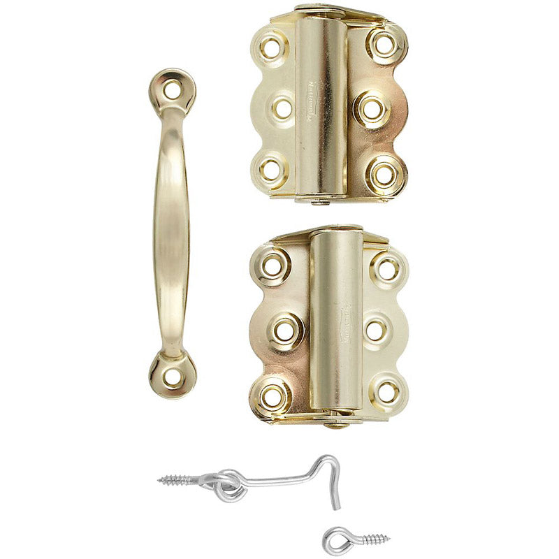 NATIONAL HARDWARE - National Hardware Brass-Plated Screen/Storm Self Closing Hinge 1 pk - Case of 5