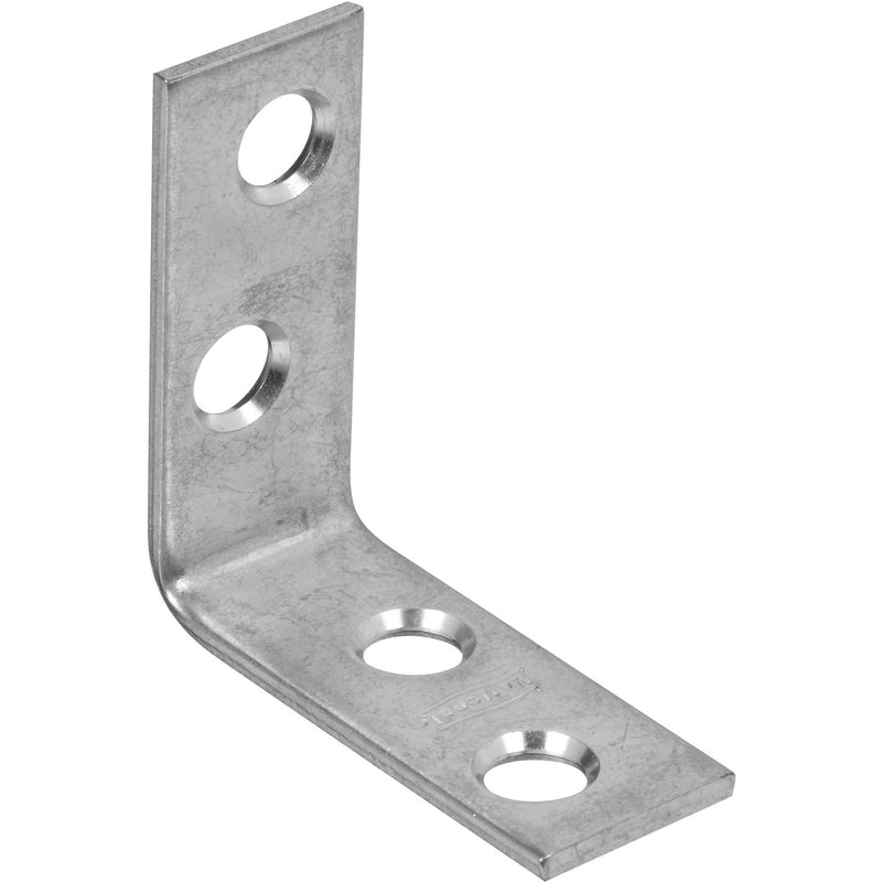 NATIONAL HARDWARE - National Hardware 1.5 in. H X 0.63 in. W X 0.08 in. D Zinc-Plated Steel Inside Corner Brace - Case of 40