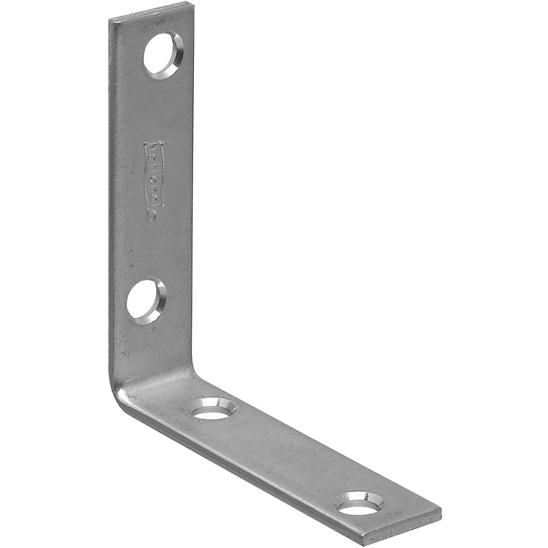 NATIONAL HARDWARE - National Hardware 2.5 in. H X 0.63 in. W X 0.1 in. D Zinc-Plated Steel Inside Corner Brace - Case of 40