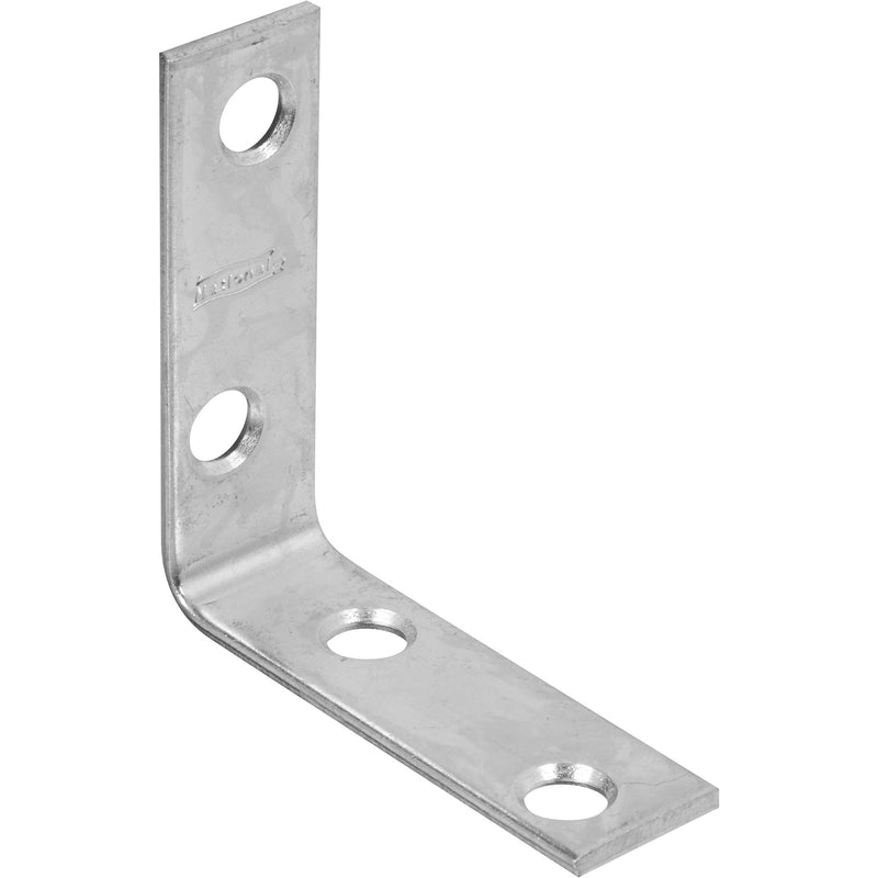 NATIONAL HARDWARE - National Hardware 2 in. H X 0.63 in. W X 0.08 in. D Zinc-Plated Steel Inside Corner Brace - Case of 40