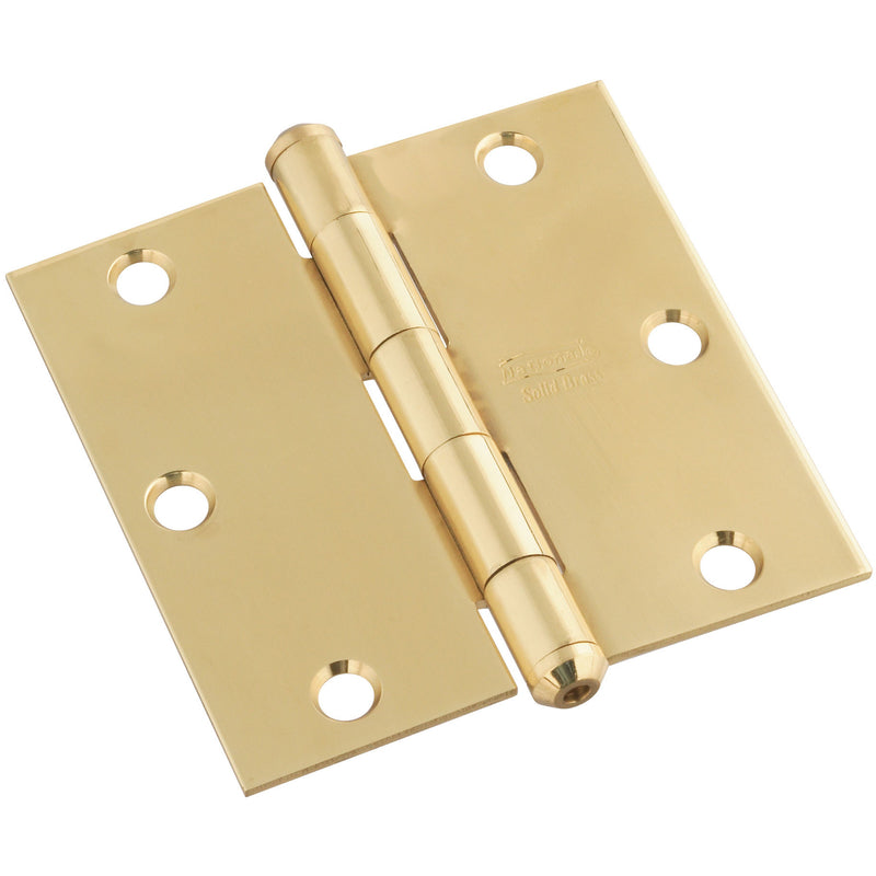 NATIONAL HARDWARE - National Hardware 3-1/2 in. L Brass-Plated Door Hinge 1 pk - Case of 5