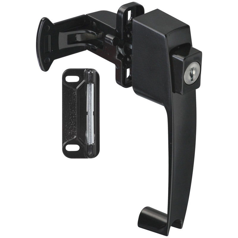 NATIONAL HARDWARE - National Hardware Satin Black Cast Metal Push Button Latch 1 pk - Case of 3