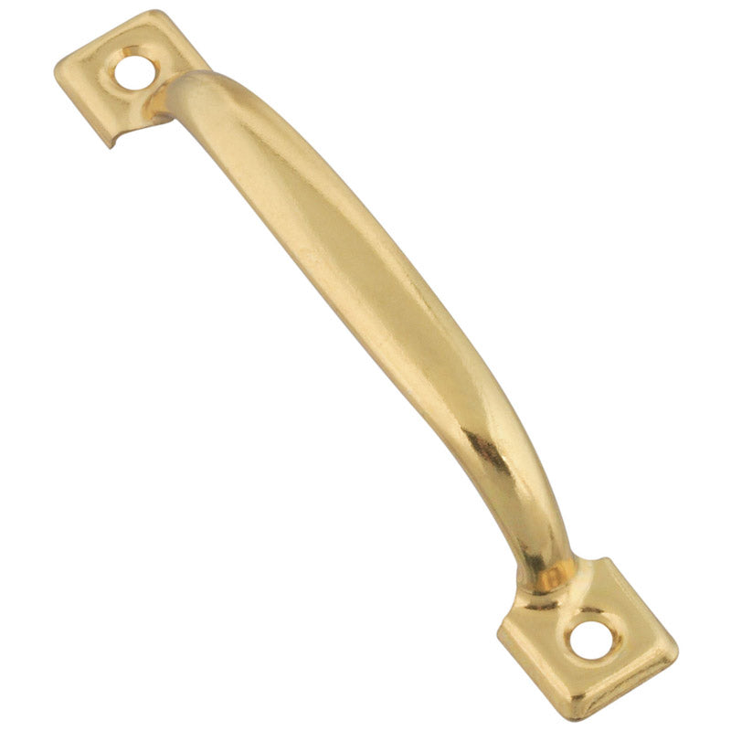 NATIONAL HARDWARE - National Hardware 4.75 in. L Brass-Plated Gold Steel Door Pull - Case of 10
