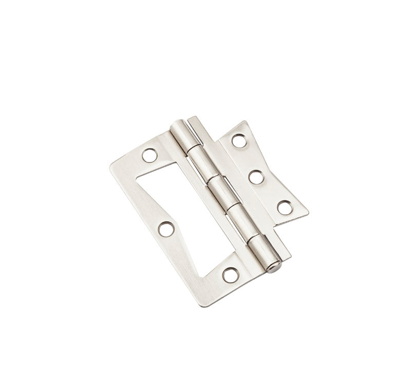 NATIONAL HARDWARE - National Hardware 3 in. L Satin Nickel Surface-Mounted Hinge 2 pk - Case of 5
