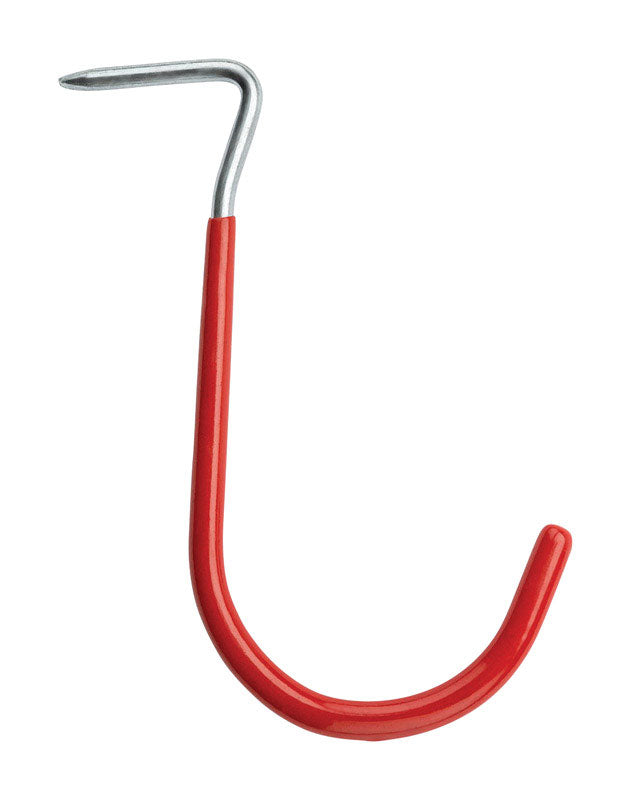 NATIONAL HARDWARE - National Hardware 6 in. L Vinyl Coated Red Steel Hook 20 lb. cap. 2 pk - Case of 6