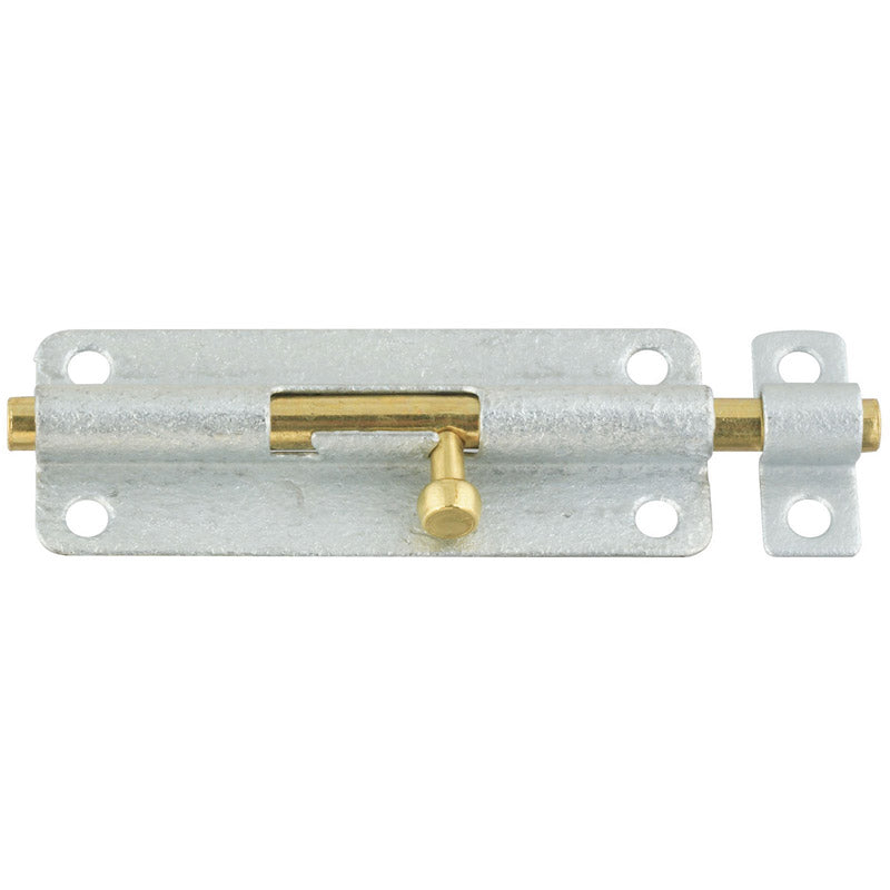 NATIONAL HARDWARE - National Hardware 5 in. L Galvanized Steel Barrel Bolt - Case of 5