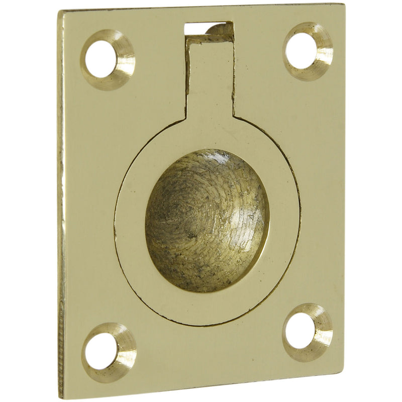 NATIONAL HARDWARE - National Hardware Polished Brass Ring Pull 1.5 in. 1 pk - Case of 5