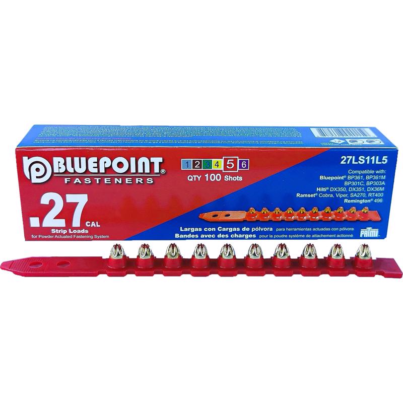 BLUE POINT - Blue Point 0.27 in. D X 4.5 in. L Plastic Strip Head Powder Loads 100 pk