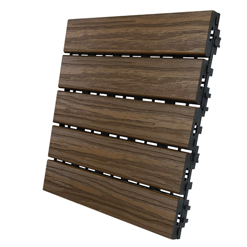 AURA - Aura 12 in. W X 12 in. L Walnut Composite Balcony/Deck Tiles 6 sq ft