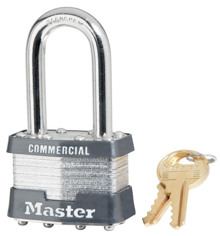 MASTERLOCK - Master Lock 1-5/16 in. H X 1 in. W X 1-3/4 in. L Steel 4-Pin Cylinder Padlock Keyed Alike - Case of 6 [1KALF # 2065]