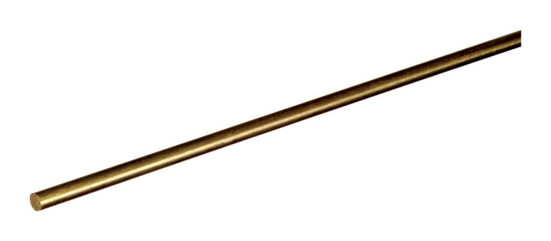STEELWORKS - SteelWorks 1/8 in. D X 36 in. L Brass Rod 1 pk - Case of 10