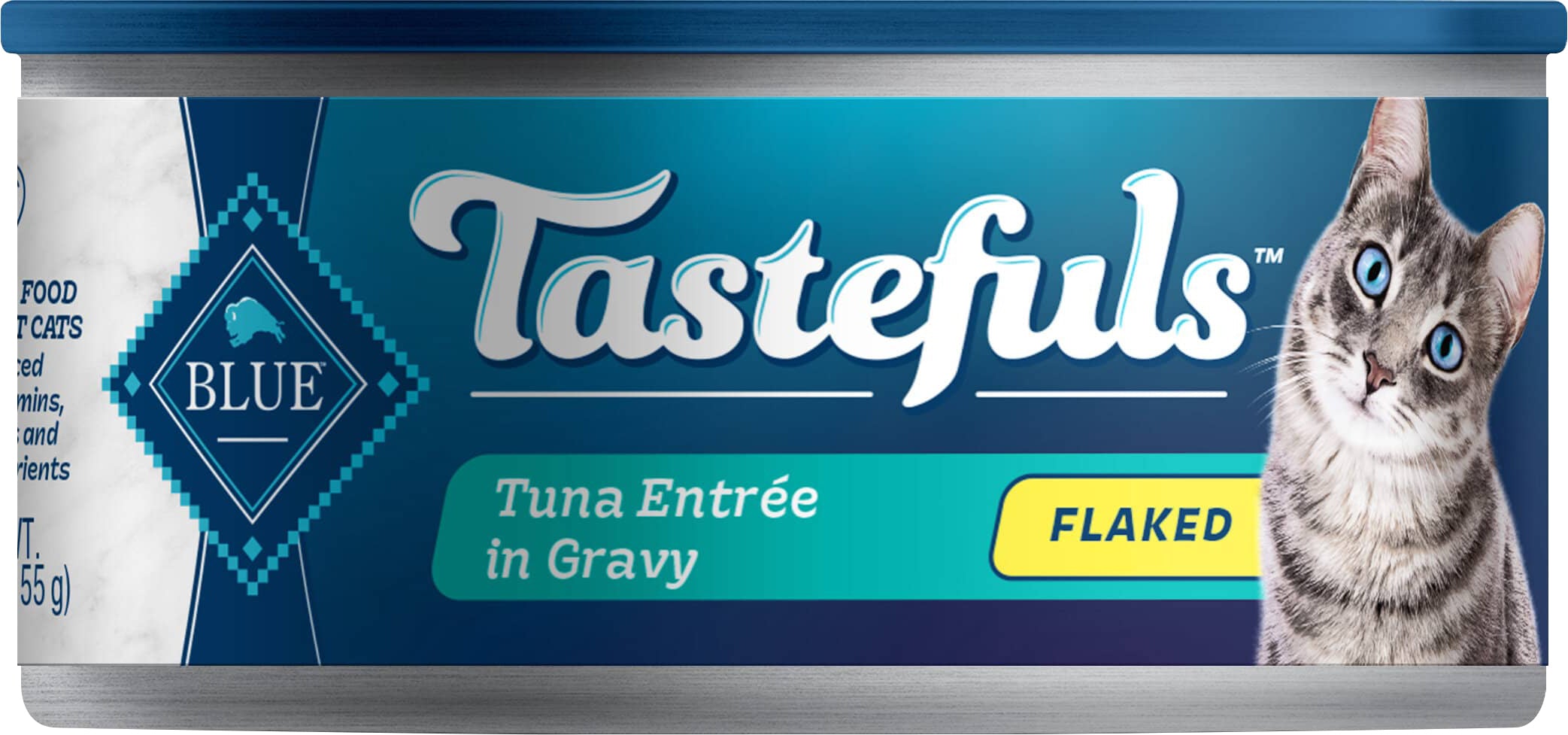 Blue Buffalo Blue Tastefuls Adult Flaked Tuna Entree in Gravy Food for Cats 5.5 oz - Case of 12