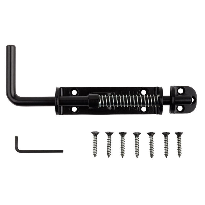 NATIONAL HARDWARE - National Hardware 18 in. L Black Steel Sliding Bolt 1 pk