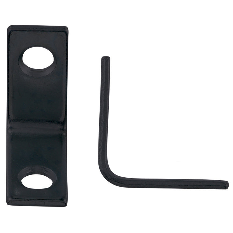 HAMPTON - Hampton 1 in. H X 0.75 in. W X 1 in. D Black Steel Inside L Corner Brace - Case of 25