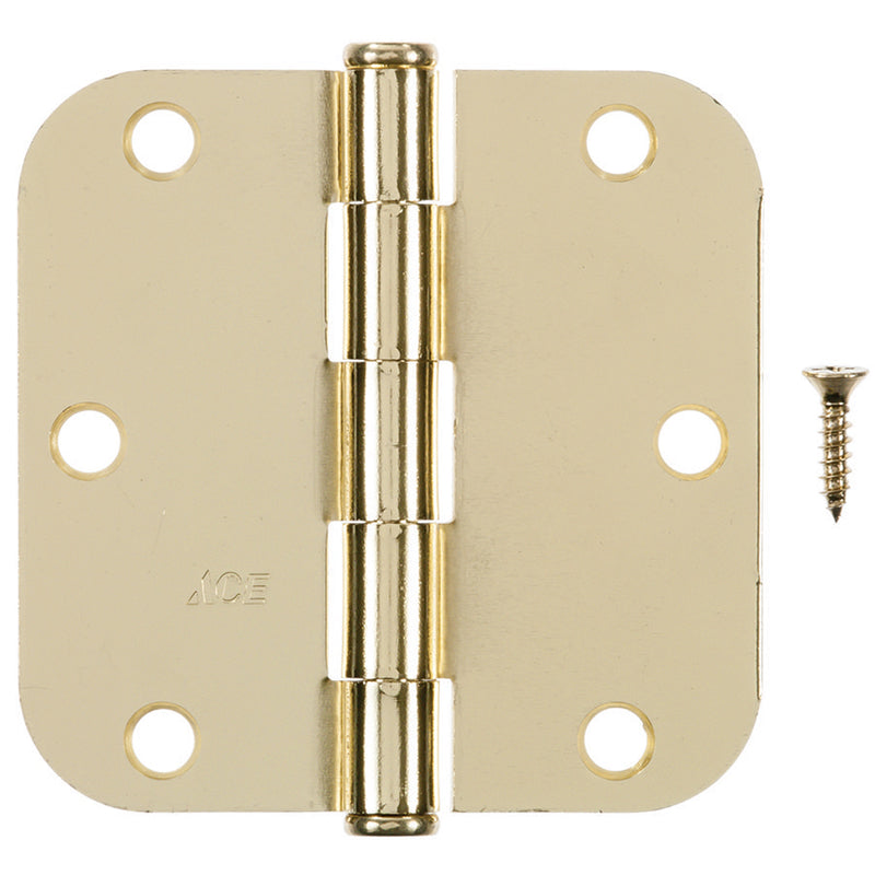 HAMPTON - Hampton 3-1/2 in. L Bright Brass Residential Door Hinge 12 pk [01-3550-192]