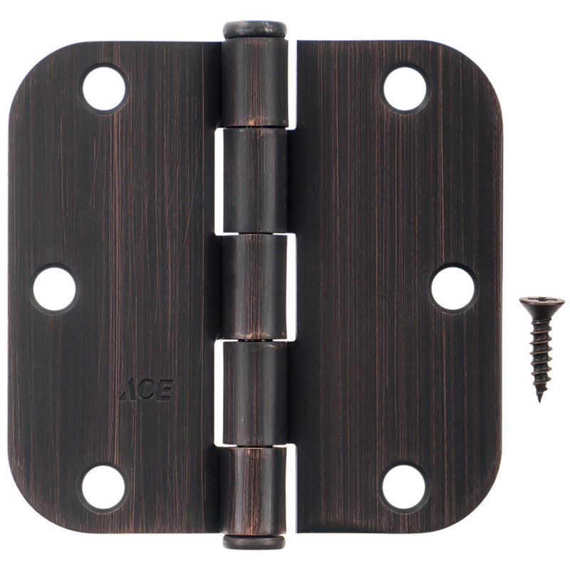 HAMPTON - Hampton 3-1/2 in. L Oil Rubbed Bronze Residential Door Hinge 12 pk [01-3550-198]