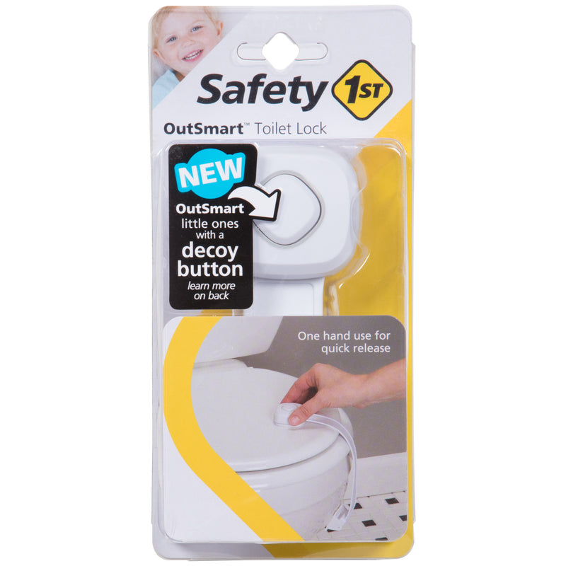 SAFETY 1ST - Safety 1st OutSmart White Plastic Swing Shut Toilet Seat Lock 1 pk
