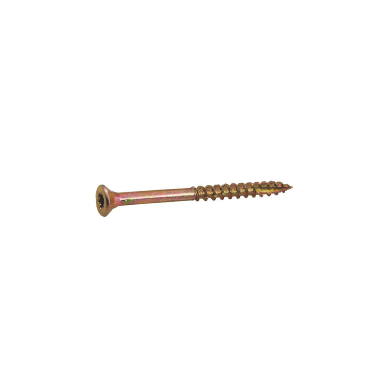 GRIP-RITE - Grip-Rite 1-5/8 in. L Star Yellow Zinc Wood Screws 1 lb 146 pk