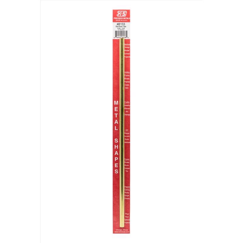 K&S - K&S 5/16 in. D X 12 in. L Round Brass Tube 1 pk [8133]