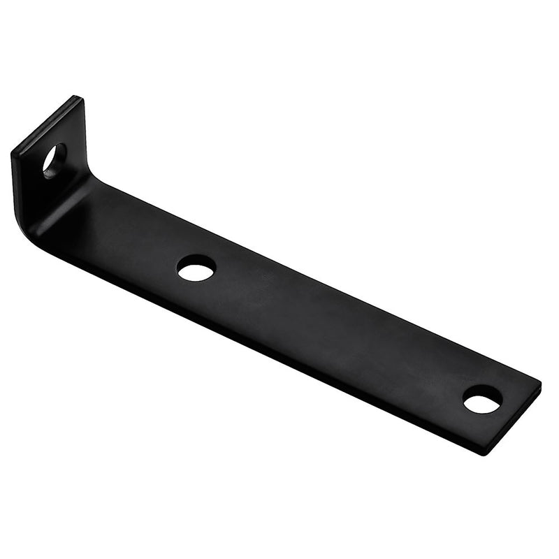 HAMPTON - Hampton 7-1/2 in. H X 1-1/2 in. W X 3/16 in. D Black Steel Offset Leg Corner Brace - Case of 10