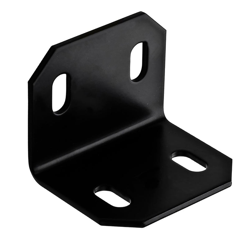 HAMPTON - Hampton 2-3/8 in. H X 3 in. W X 1/8 in. D Black Steel Square Corner Brace - Case of 10