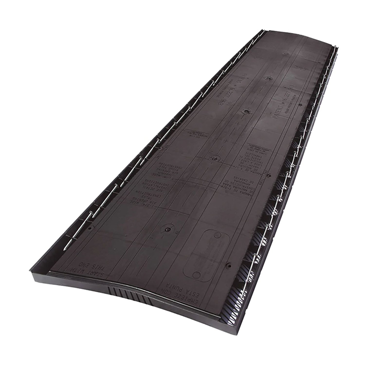GAF Cobra 0.875 in. H X 11.5 in. W X 48  L Black Plastic Roof Vent - Case of 10