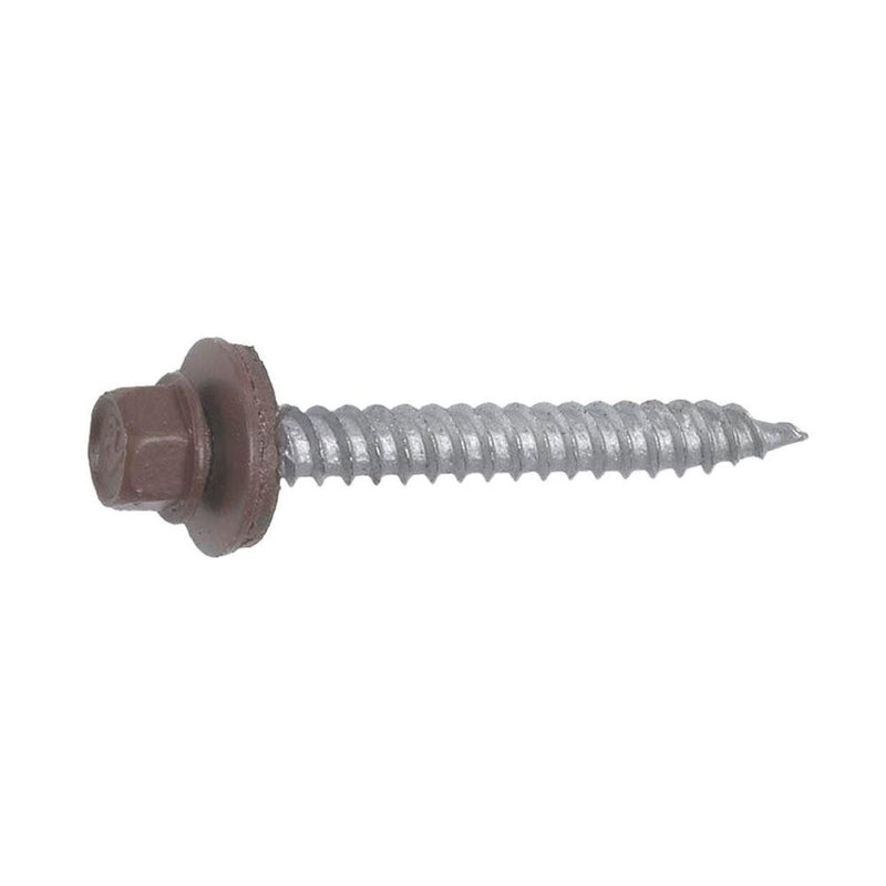 GRIP-RITE - Grip-Rite Pro-Twist No. 9 Sizes X 1-1/2 in. L Hex Hex Head Screws w/Washers 1 lb 91 pk [NHWNW91121BRN]