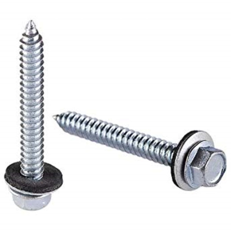 GRIP-RITE - Grip-Rite Pro-Twist No. 9 Sizes X 2 in. L Hex Hex Head Sheet Metal Screws 1 lb 74 pk