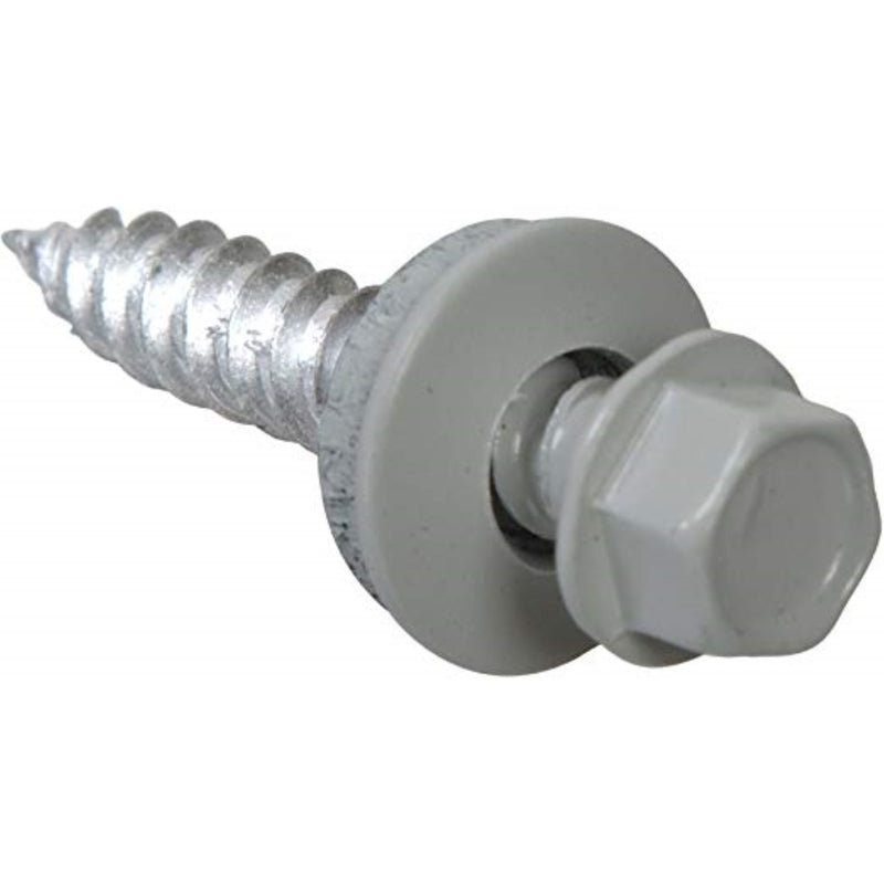 GRIP-RITE - Grip-Rite Pro-Twist No. 9 Sizes X 1 in. L Hex Round Washer Head Sheet Metal Screws [NHWNW91001GRY]