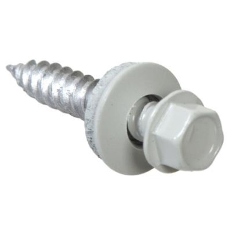 GRIP-RITE - Grip-Rite Pro-Twist No. 9 Sizes X 1-1/2 in. L Hex Round Washer Head Sheet Metal Screws 1 lb 91 pk [NHWNW91121WHT]