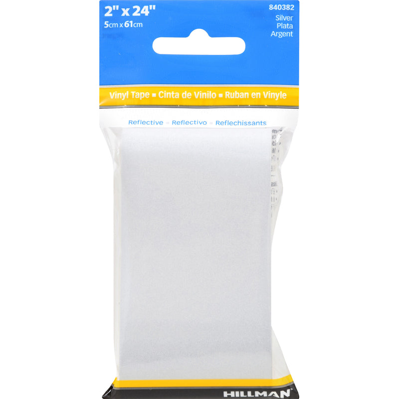 HILLMAN - Hillman 2 in. W X 24 in. L Silver Reflective Safety Tape 1 pk - Case of 5