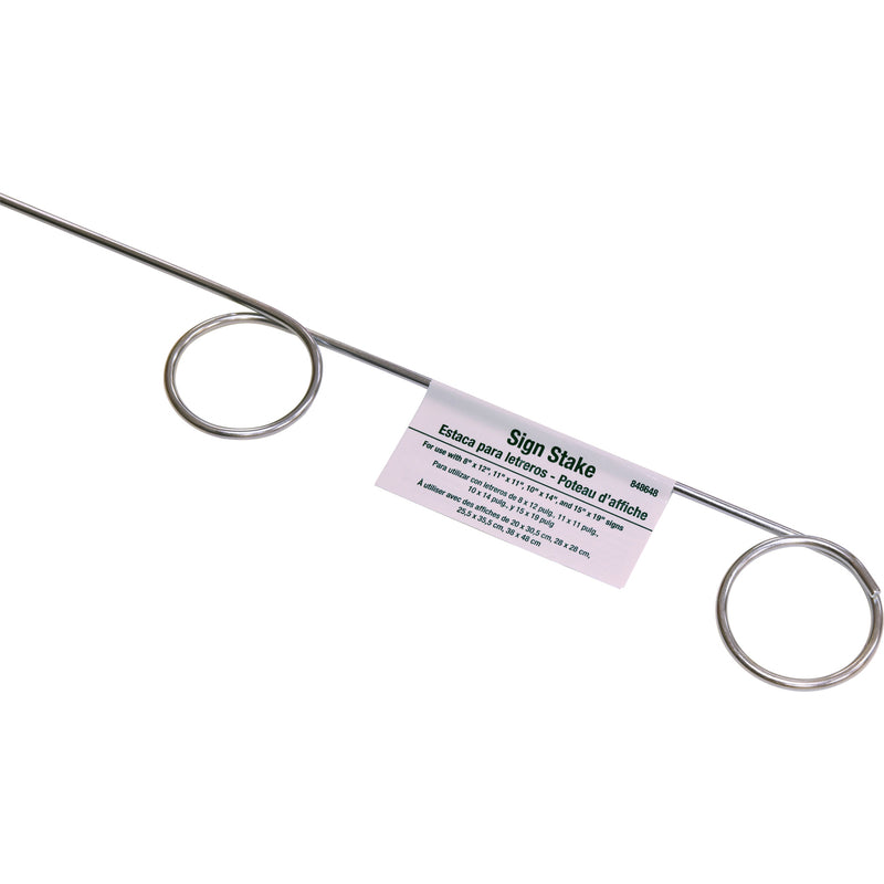 HILLMAN - Hillman 28 in. H Silver Aluminum Pigtail Sign Stake - Case of 20