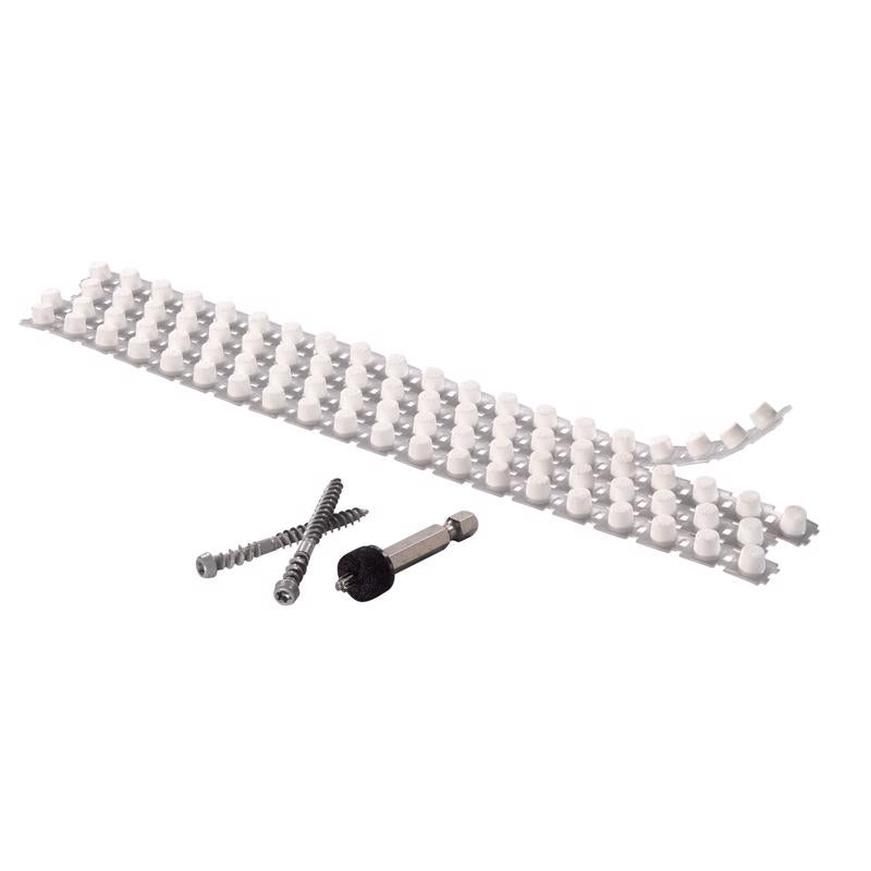 KLEER - Kleer Cortex No. 7 acre X 2 in. L Hex Drive Hex Head Self Tapping Trim Screws with Plugs [KFS750SM2C]