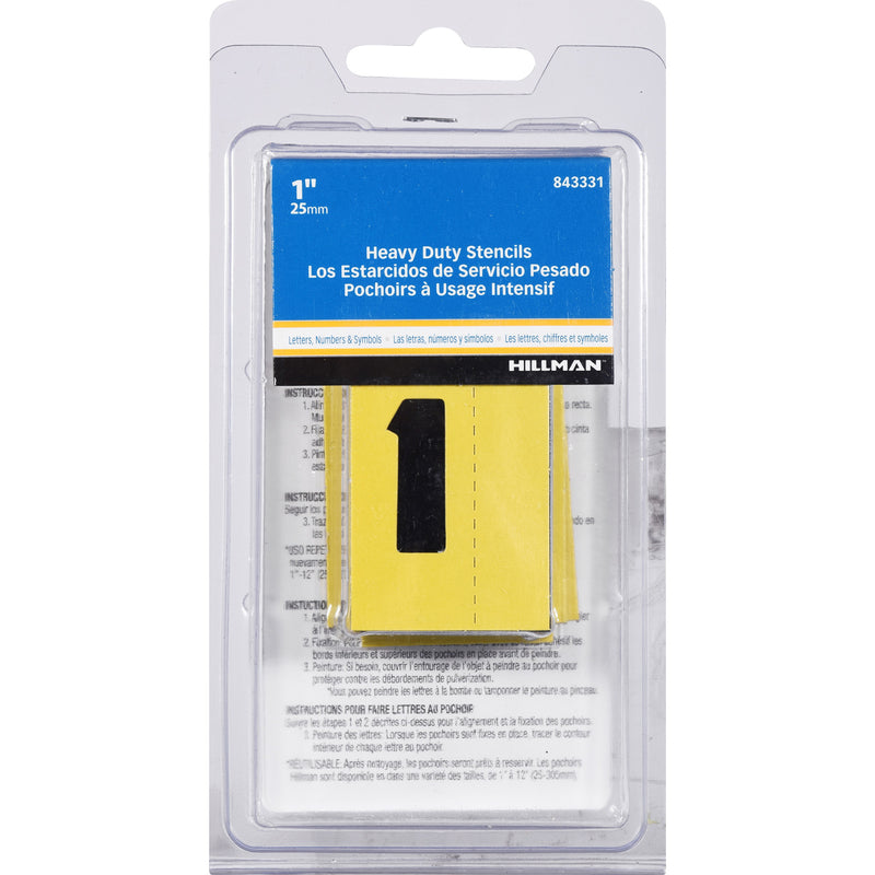 HILLMAN - Hillman 1 in. Card Stock Heavy Duty Stencil Set 47 pk - Case of 5