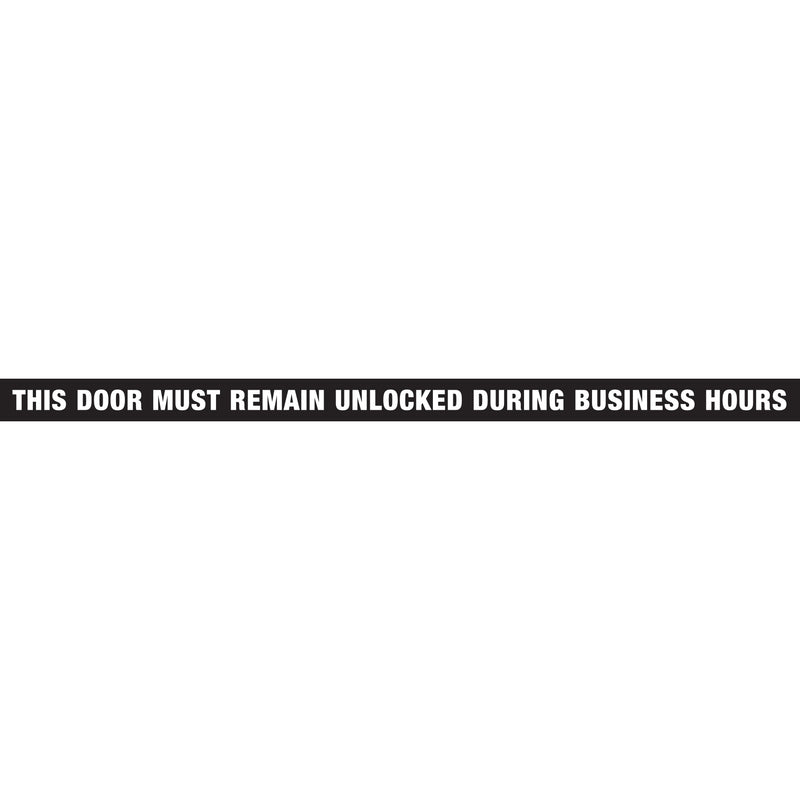 HILLMAN - Hillman English Black Notice Decal 1.5 in. H X 28 in. W - Case of 10